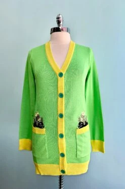 Cactus Cat Fiona Cardigan By Miss Lulo