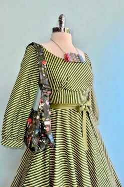 Green Stripe Jeanette Dress By Heart Of Haute -MODERN MILLIE Shop 20010762 30F7 4E46 93B5 13482B225E77