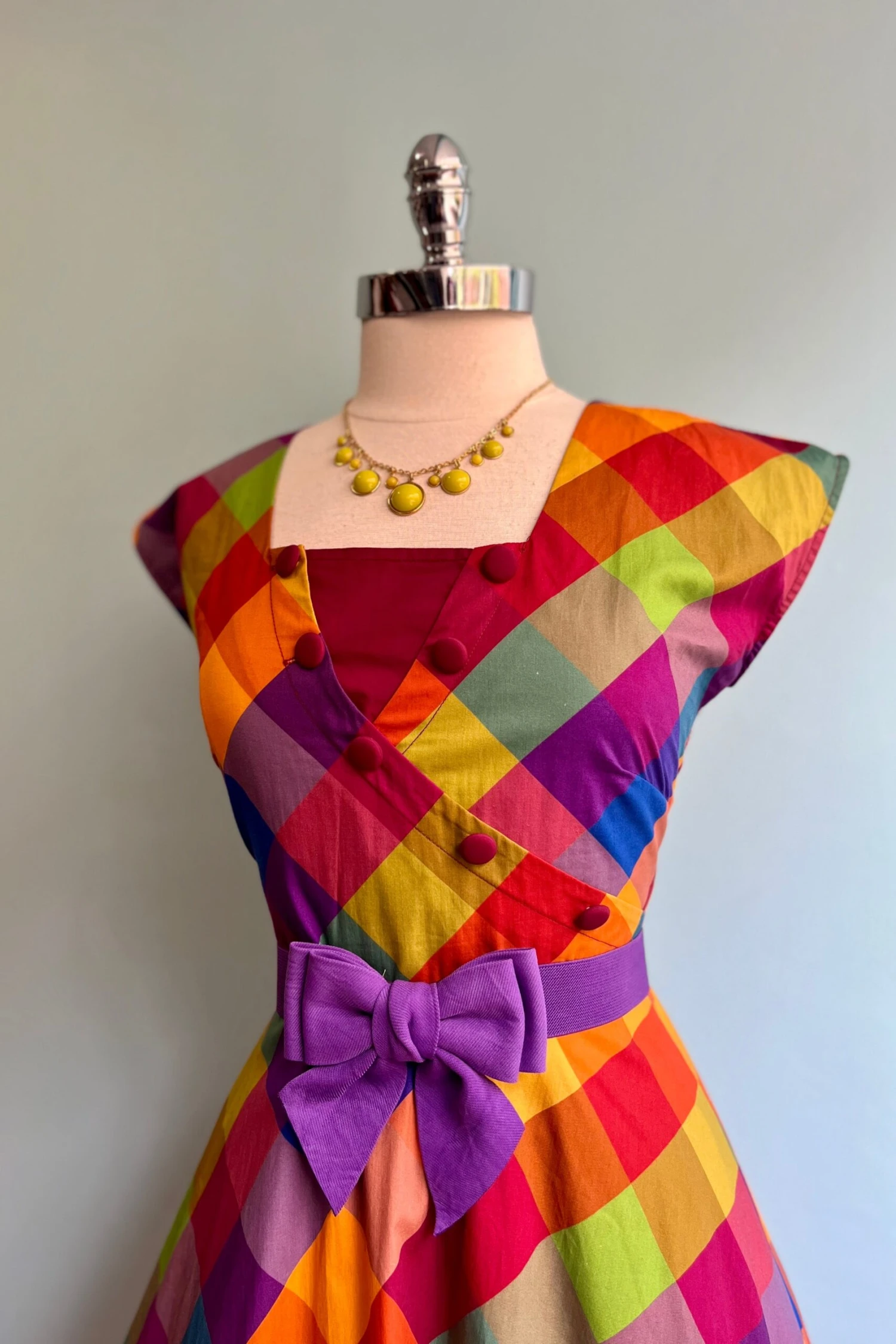 Cotton Madras Rainbow Cap Sleeve Dress Cotton Madras Rainbow Cap Sleeve Dress -MODERN MILLIE Shop 2031C032 5D87 45CF AAAA 304AD1846245 scaled