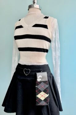 Black Pleated Denim Mini Skirt With A Heart Buckle By Jawbreaker 5 Black Pleated Denim Mini Skirt With A Heart Buckle By Jawbreaker -MODERN MILLIE Shop 20656BBF C8FA 4BBE A408 F1933BF4D10F