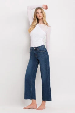 Tummy Control Mid Rise Cropped Wide Leg Jeans By Lovervet -MODERN MILLIE Shop 21199274 5a21190c 8af2 4fb5 b564 7d69ffa46107