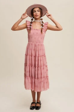 Pink Floral Embroidered Midi Dress -MODERN MILLIE Shop 21225967 67f59d02 2232 4f06 8224 926b7664a258