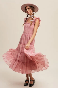 Pink Floral Embroidered Midi Dress -MODERN MILLIE Shop 21225967 6a418311 2392 43b1 abdd f4d453f69b55