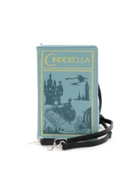 Cinderella Cross-body Book Bag In Aqua