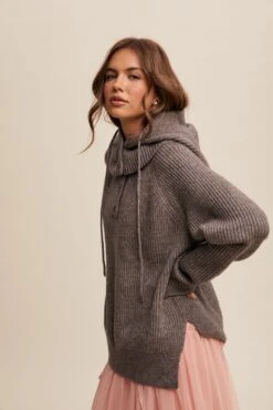 Detached Hood Button Front Knit Sweater In Mocha -MODERN MILLIE Shop 21870825 31f9a2c7 6277 4992 bd61 cea540f30604