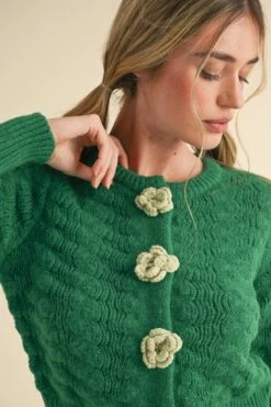 Green Knit Cardigan With Rosette Detail 9 Green Knit Cardigan With Rosette Detail -MODERN MILLIE Shop 21953475 4b9ec7d8 c191 4185 bb0f ed4d60f43caa