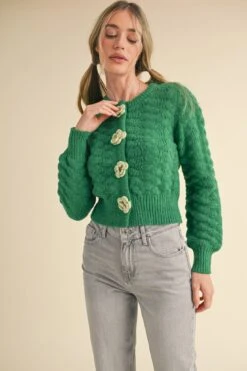 Green Knit Cardigan With Rosette Detail 10 Green Knit Cardigan With Rosette Detail -MODERN MILLIE Shop 21953475 827d383a 9600 458b 880e 23a8f2c0cc1b