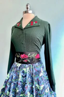 Jazzlyn Green Embroidered Top By Hearts & Roses London -MODERN MILLIE Shop 222FDDE8 EDD9 46B2 BAE6 8F36485849E2