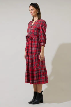 Red Plaid Shirtwaist Yanis Dress -MODERN MILLIE Shop 22311772 1d5198cd 4fad 4d12 a3b6 f7286db5e9e5