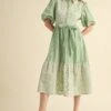 Striped Eyelet Button Down Dress In Green 2 Striped Eyelet Button Down Dress In Green -MODERN MILLIE Shop 22378067 ed50f58b 3f20 44e2 9858 a5542d7e04e9