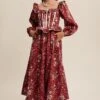 Crimson Floral Square Neck Corset Maxi Dress -MODERN MILLIE Shop 22489520 65f3e1a7 1aeb 410a 9ee7 57c268475011