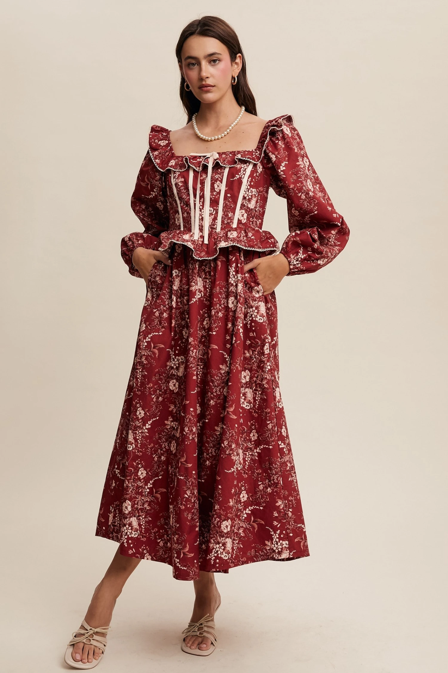 Crimson Floral Square Neck Corset Maxi Dress Crimson Floral Square Neck Corset Maxi Dress -MODERN MILLIE Shop 22489520 65f3e1a7 1aeb 410a 9ee7 57c268475011