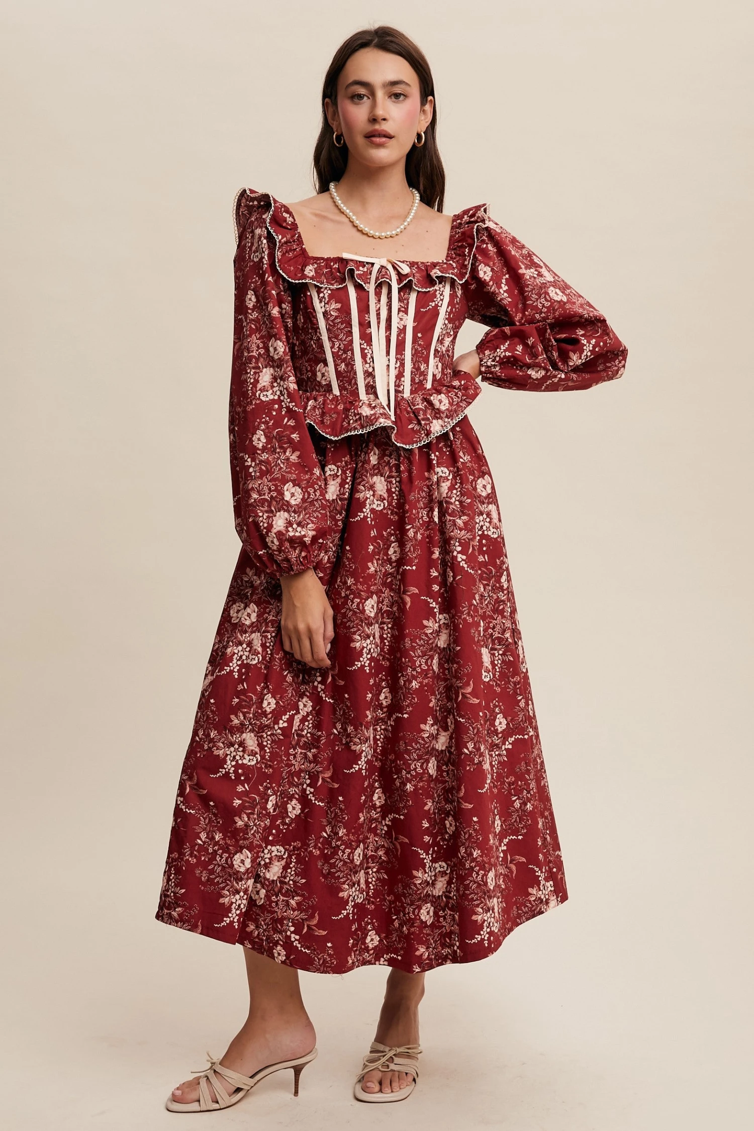 Crimson Floral Square Neck Corset Maxi Dress Crimson Floral Square Neck Corset Maxi Dress -MODERN MILLIE Shop 22489520 92e0d703 bd16 46d3 877f ca528f21d7e0