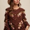 Brown Embroidered And Tufted Dot Cable Knit Cardigan 2 Brown Embroidered And Tufted Dot Cable Knit Cardigan -MODERN MILLIE Shop 22584096 c4e4d114 86a5 449c 9c81 86e05ba602e1