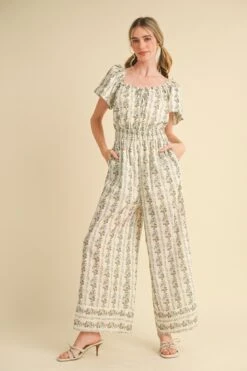 Puff Sleeve Blue And Brown Floral Jumpsuit -MODERN MILLIE Shop 22858923 c5f15123 08f9 4f18 a8df ca561545a323