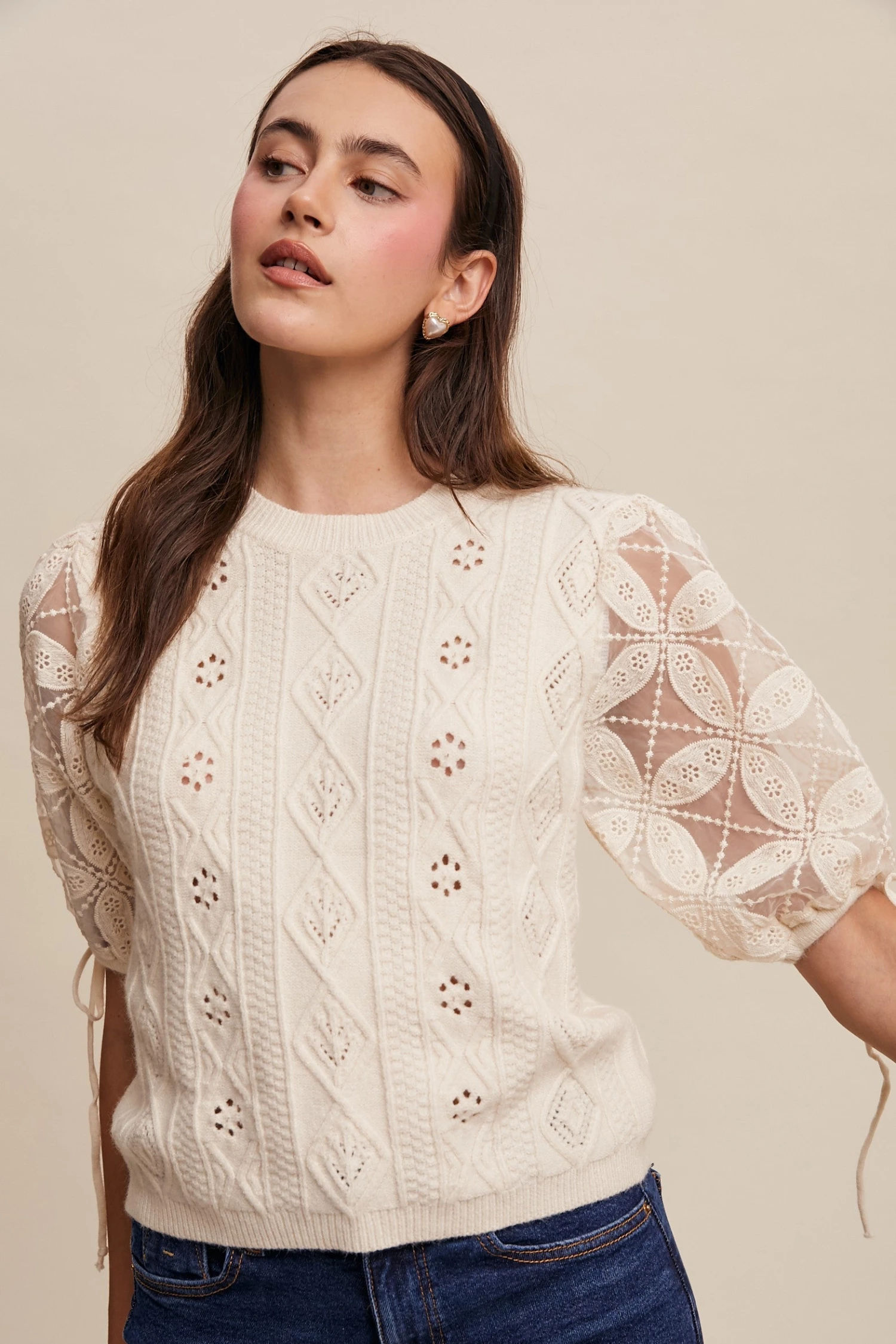Ivory Eyelet and Embroidered Sweater Ivory Eyelet And Embroidered Sweater -MODERN MILLIE Shop 23017231 60f4f845 da7b 4fa4 9569 5d5f66bab482