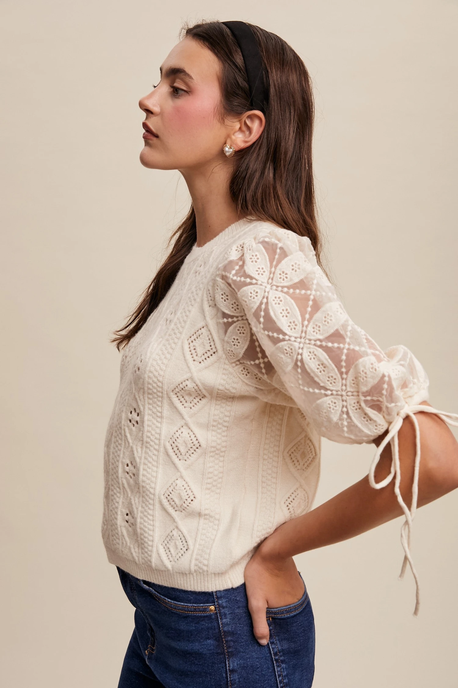 Ivory Eyelet and Embroidered Sweater Ivory Eyelet And Embroidered Sweater -MODERN MILLIE Shop 23017231 c025fd11 2a90 4631 af42 9407c5e06688