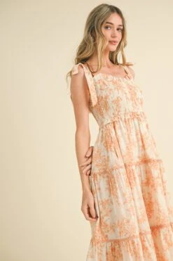 Amber And White Toile Smocked Midi Dress -MODERN MILLIE Shop 23059652 7e1728f7 2bcc 48f1 8dd8 77b530ebd822