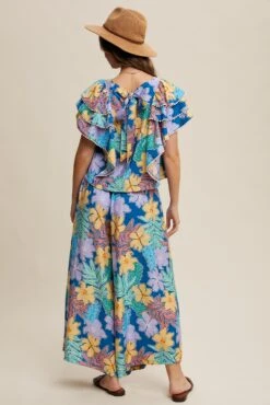 Blue Floral Printed Two Piece Set Top And Pants -MODERN MILLIE Shop 23111896 c22e8031 e50c 4ca4 a44c 835f5d42a8a4