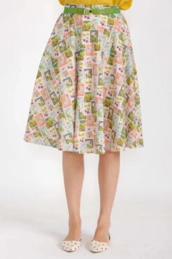Spring Stamps Full Skirt By Tulip B. -MODERN MILLIE Shop 23686444 1d2f9665 231e 4dd4 8128 35d3257f8d78