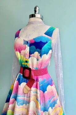 Lavender Mesh Long Sleeve Mock Neck Sheer Top -MODERN MILLIE Shop 24115C19 CEC7 425B B802 7BC804E20309