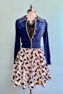 French Cats Skater Skirt By Retrolicious -MODERN MILLIE Shop 2415D340 81B8 4926 8B98 343C9A695D82