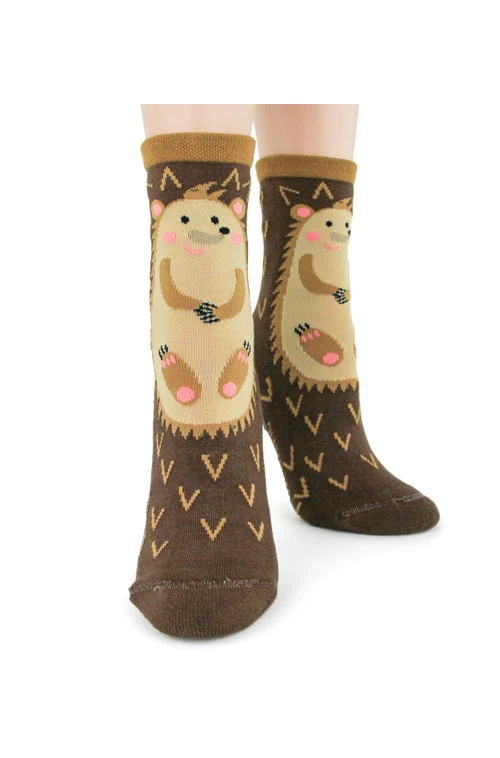Hedgehog Women's Slipper Socks by Foot Traffic Hedgehog Women's Slipper Socks By Foot Traffic -MODERN MILLIE Shop 2496 3641 large 58511556 1e09 490d 869e c17ecc417ddf