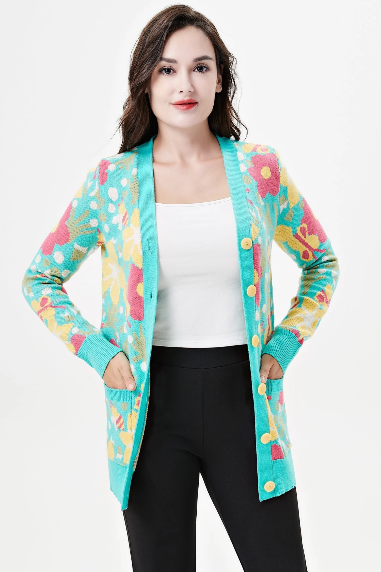 Insects and Florals Fiona Cardigan by Miss Lulo Insects And Florals Fiona Cardigan By Miss Lulo -MODERN MILLIE Shop 25205 TEALMULTI 03 scaled