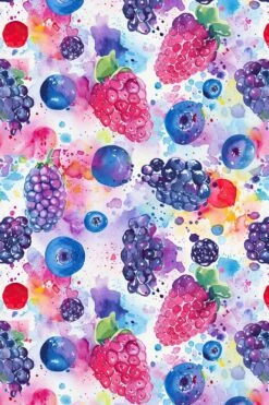 Watercolor Berries Heidi Dress By Miss Lulo -MODERN MILLIE Shop 253107 WHITEMULTI 02