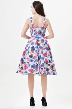 Watercolor Berries Heidi Dress By Miss Lulo -MODERN MILLIE Shop 253107 WHITEMULTI 03