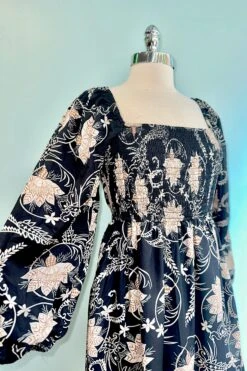 The Cambrey Midi Dress In Black And Tan -MODERN MILLIE Shop 25B0DD23 BDB4 4C09 B55A 263E98B49C48