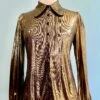 Gigi Gold Metallic Blouse By Hell Bunny -MODERN MILLIE Shop 25E8F580 1A64 445D B94B 959003B5398D