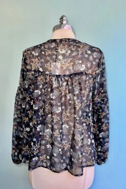 Printed Voile Long Sleeve Blouse By Molly Bracken 8 Printed Voile Long Sleeve Blouse By Molly Bracken -MODERN MILLIE Shop 2719C167 7F54 4E21 90A8 887A3A4EF589