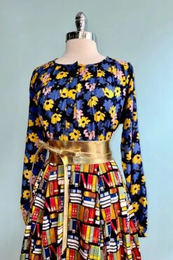 Blue And Pink Floral Top By Compania Fantastica -MODERN MILLIE Shop 278B0CA5 E2B2 4FE2 804A 9CA2A496B655