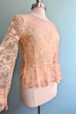 Pink Lace Long Sleeve Top By Tulip B. -MODERN MILLIE Shop 2A8E0D0D 65BE 4F6F 91DB B1567131405A