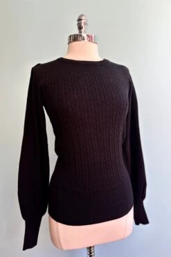 Una Puff Sleeve Sweater In Black By Banned -MODERN MILLIE Shop 2AB4D3B4 A8A6 4014 AE25 8934A78208C6