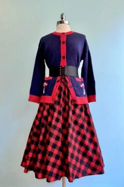 Red Panda And Mushrooms Adley Cardigan By Miss Lulo -MODERN MILLIE Shop 2C9ACC6A 398A 4338 AA58 B8D5330FF409