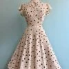 Cream And Black Polka Dot Flutter Sleeve Dress By Voodoo Vixen 2 Cream And Black Polka Dot Flutter Sleeve Dress By Voodoo Vixen -MODERN MILLIE Shop 2E42E1D4 A4E8 4393 878D 8AB4CD078C24