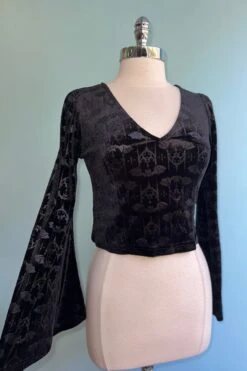 Voodoo Lady Gothic Bat Top By Banned