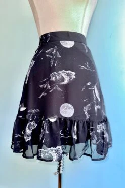 Over The Moon Skirt By Hell Bunny