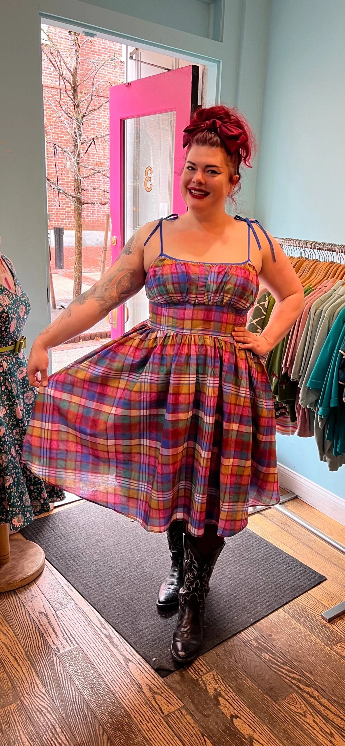 Multicolor Plaid Shirred Bust Swing Dress Multicolor Plaid Shirred Bust Swing Dress -MODERN MILLIE Shop 2F21368D 3CA5 4DBB 860F 1083203B256E scaled