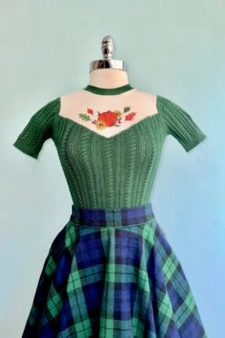 Black Watch Plaid Flannel Circle Skirt By Heart Of Haute -MODERN MILLIE Shop 2FA18DD9 BED4 4DB8 8D7C 6EB536CFAF0A