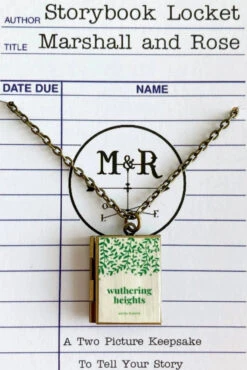 Wuthering Heights Book Locket Necklace By Marshall And Rose