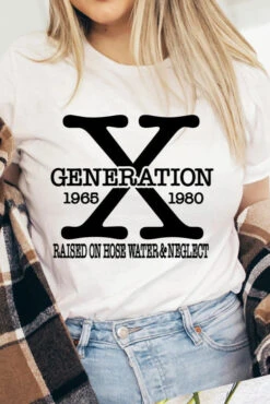 Gen X Raised On Hose Water And Neglect T-Shirt In White -MODERN MILLIE Shop 2d4f08d922c4866db0990b75b4c08b174df0b69ca4193d79634f8b8d493632d3