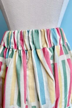 Multi Beach Stripe Florence Skirt By Palava -MODERN MILLIE Shop 3076CA51 638D 4DB4 A7A9 4577BC9E0C61