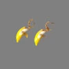 Hoop Banana Earrings By Peter And June