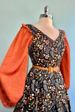 Final Sale Rust Jacquard Billowy Sleeve Top -MODERN MILLIE Shop 31415BE8 FF34 4D8D 866A E84B8BCE4C49