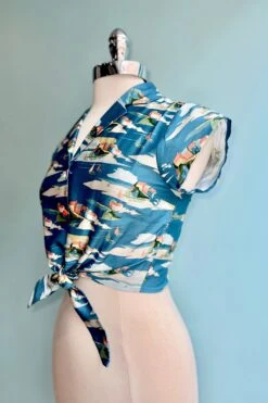 Blue Robin's Hood Bay Peggy Top By Palava -MODERN MILLIE Shop 326FDAE5 18C8 4517 A597 BA9A1F053BBA