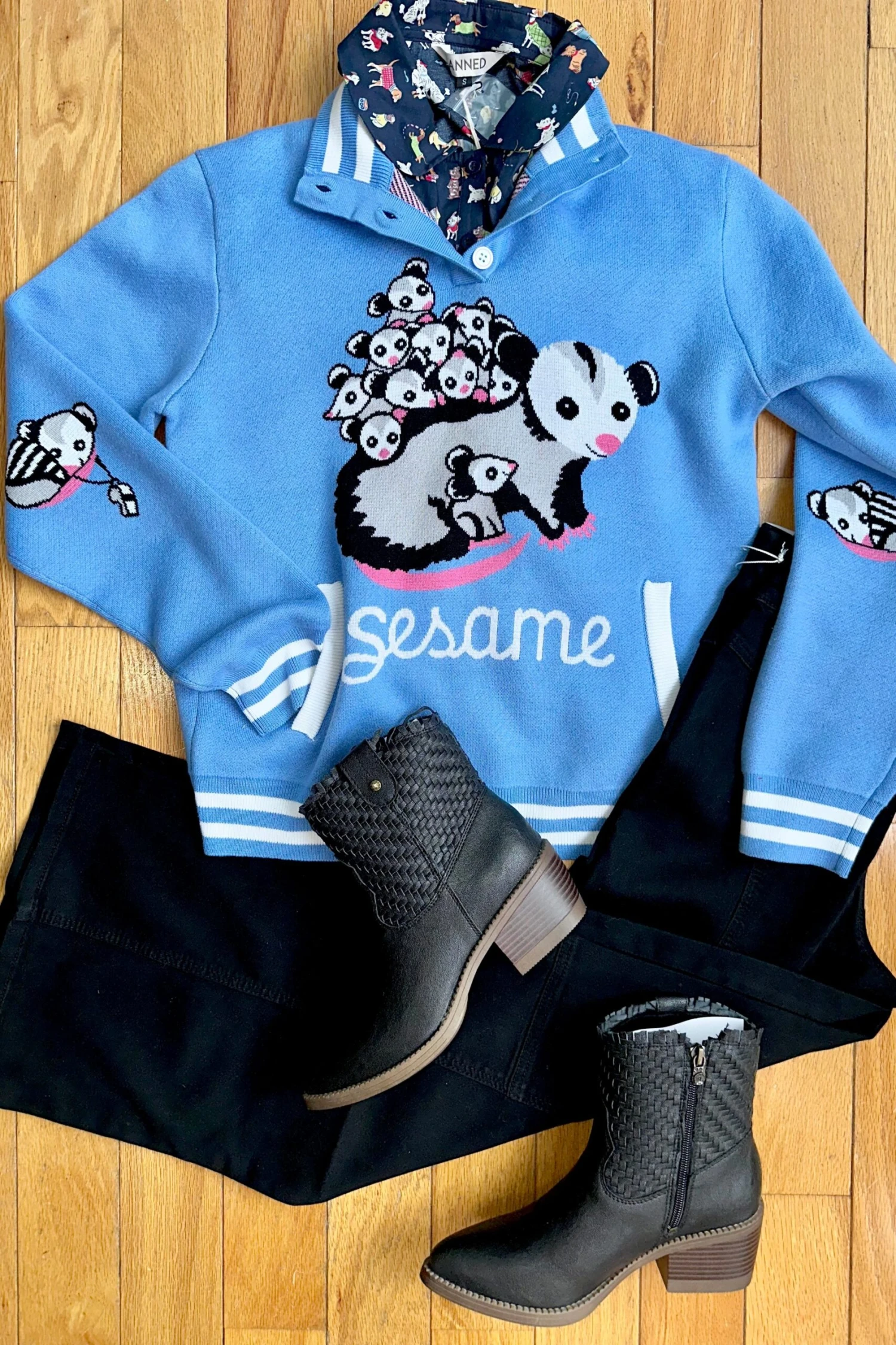 Varsity Possum Sweater by Sesame the Opossum Varsity Possum Sweater By Sesame The Opossum -MODERN MILLIE Shop 339F06F0 E87B 47FB A3A8 8505918F51C5 scaled