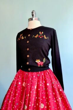 Scandi Fox Cardigan In Black By Banned -MODERN MILLIE Shop 33FC91B0 22D2 4AF4 845E 5CD873D6897A